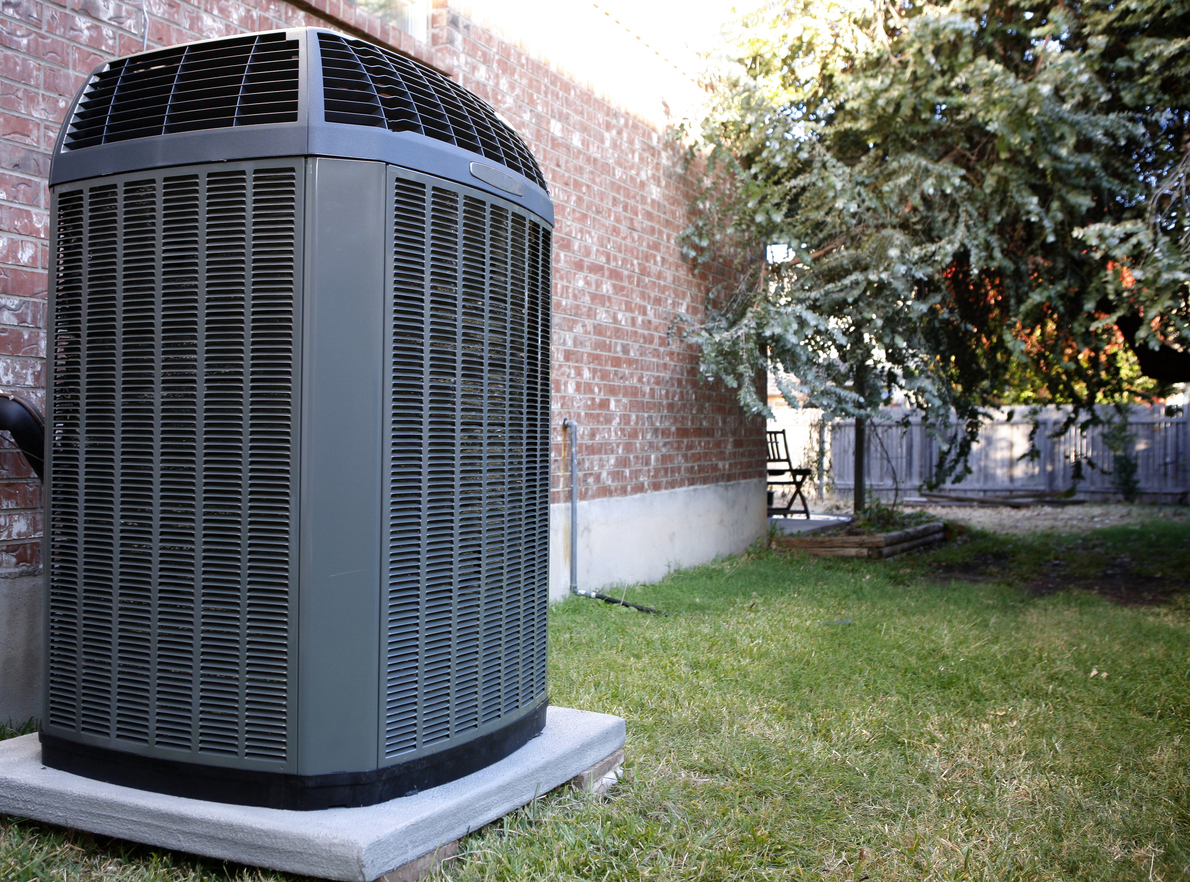 HVAC unit outside a home in Michigan